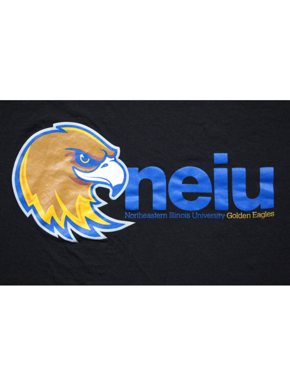 Northeastern Illinois University Golden Eagles T-Shirt NEIU Black Shirt L